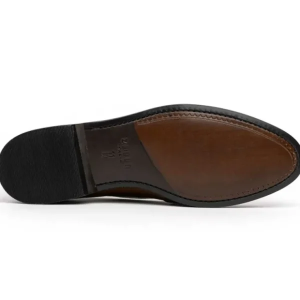 Sale Zelli Alba Calfskin Loafers Camel / Cream (15-300-CRM)