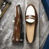 Sale Zelli Alba Calfskin Loafers Camel / Cream (15-300-CRM)