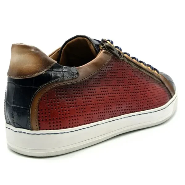 Fashion Zelli Brezza Perforated Sneakers (65-209-) Red