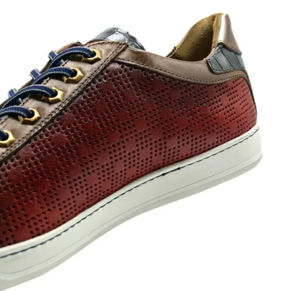 Fashion Zelli Brezza Perforated Sneakers (65-209-) Red