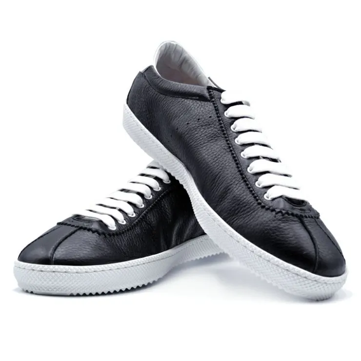 Outlet Zelli Calfskin Sneakers Size 8.5 (SMPL-SK-002) Black