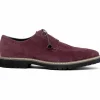 Cheap Zelli Campo Suede Goatskin Lace-up Shoes (26-220-BDX) Bordeaux