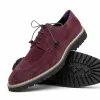 Cheap Zelli Campo Suede Goatskin Lace-up Shoes (26-220-BDX) Bordeaux