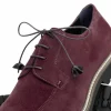 Cheap Zelli Campo Suede Goatskin Lace-up Shoes (26-220-BDX) Bordeaux