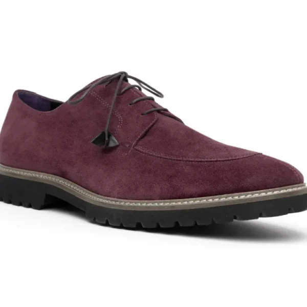 Cheap Zelli Campo Suede Goatskin Lace-up Shoes (26-220-BDX) Bordeaux