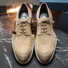 Sale Zelli Campo Suede Goatskin / Wax Lace-up Shoes (26-224-) Oak