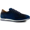 Online Zelli Costa Suede & Crocodile Sneakers (66-200-NVY) Navy