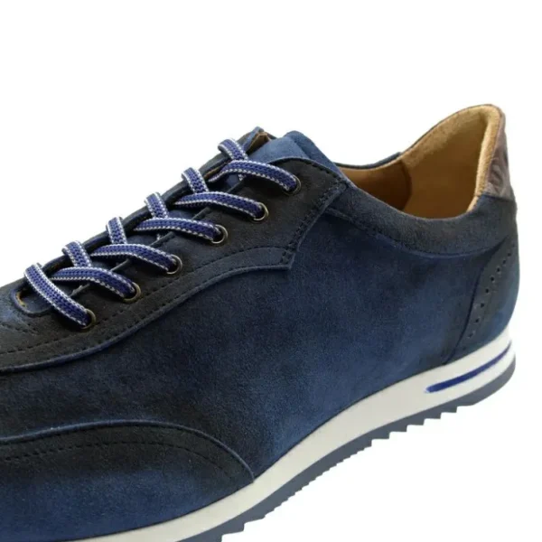 Online Zelli Costa Suede & Crocodile Sneakers (66-200-NVY) Navy