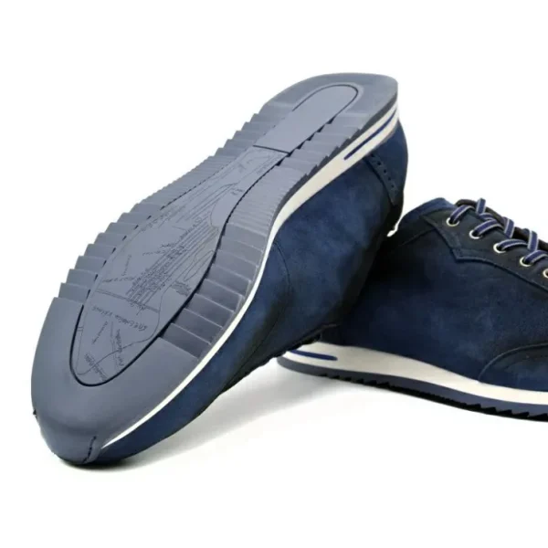 Online Zelli Costa Suede & Crocodile Sneakers (66-200-NVY) Navy