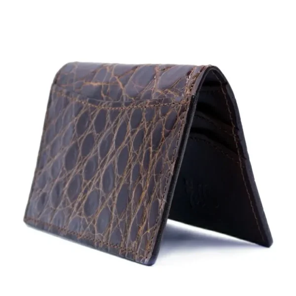 Hot Zelli Crocodile Card Case Cognac