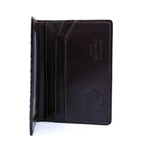 zelli_crocodile_card_case_2-2.webp Outlet Zelli Crocodile Card Case Nicotine