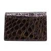 Hot Zelli Crocodile Card Case Cognac