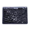 Discount Zelli Crocodile Card Case Black