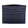 Discount Zelli Crocodile Card Holder Black