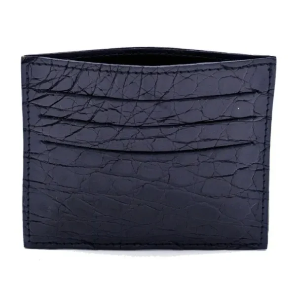 Discount Zelli Crocodile Card Holder Black