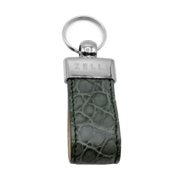 Sale Zelli Crocodile Key Loop Olive