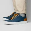 New Zelli Diaz Rubberized Calfskin Sneaker (65-229-NVY) Navy