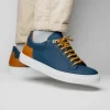 New Zelli Diaz Rubberized Calfskin Sneaker (65-229-NVY) Navy