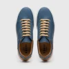 New Zelli Diaz Rubberized Calfskin Sneaker (65-229-NVY) Navy