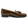 Discount Zelli Franco Calfskin Tassel Loafers (15-584-CRM) Caramel