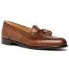 Best Zelli Franco Lizard Tassel Loafers (14-580-CGN) Cognac