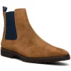 Online Zelli Gianna Suede Chelsea Boots Cognac / Navy (46-210-CGN)