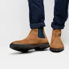 Online Zelli Gianna Suede Chelsea Boots Cognac / Navy (46-210-CGN)