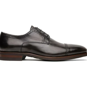 Shop Zelli Giovanni Cap Toe Brogues (25-548-GRY) Grey