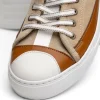 Cheap Zelli Lando Sueded Goatskin Sneakers (65-360-TPE) Taupe