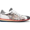 Hot Zelli Leo Sueded Italian Goatskin Sneakers Grey Multi (66-250-GRY) GreyMulti