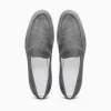 Outlet Zelli Livorno Sueded Italian Goatskin Loafer (16-621-GRY) Grey