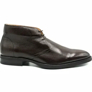 Clearance Zelli Marco Deerskin Chukka Boots Dark Brown (48-590-DBR) DarkBrown