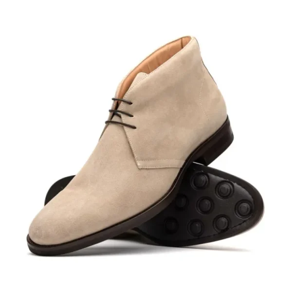 Fashion Zelli Marco Italian Suede Chukka Boots (46-592-SND) Sand