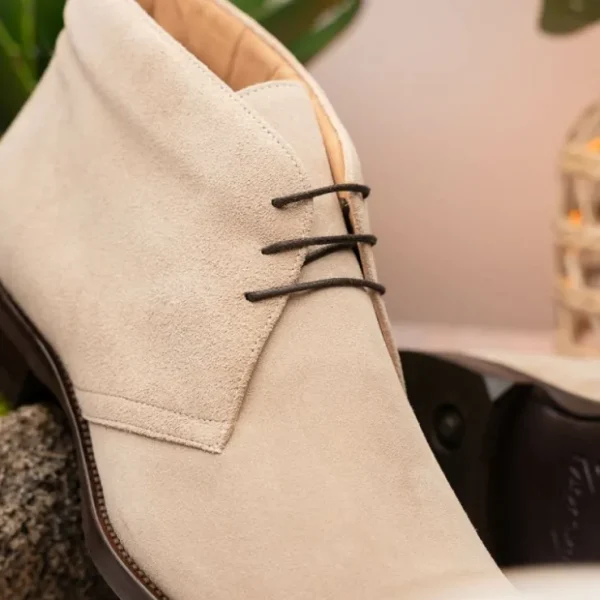 Fashion Zelli Marco Italian Suede Chukka Boots (46-592-SND) Sand