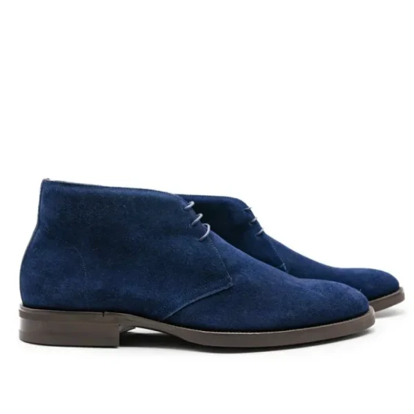 Discount Zelli Marco Suede Chukka Boots (46-592-NVY) Navy