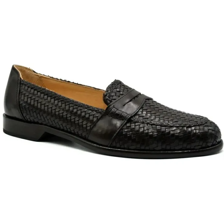 Hot Zelli Nicola Woven Loafers Dark Brown (15-585-BRN) DarkBrown