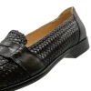 Hot Zelli Nicola Woven Loafers Dark Brown (15-585-BRN) DarkBrown