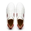 Fashion Zelli Olympias Calf & Crocodile Sneakers White / Red (61-101-RED) White/Red