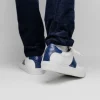 Outlet Zelli Olympias Calf & Crocodile Sneakers White / Navy (61-101-NVY) White/Navy