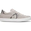 Outlet Zelli Olympias Python & Sueded Goatskin Sneakers (66-100-GRY) Grey