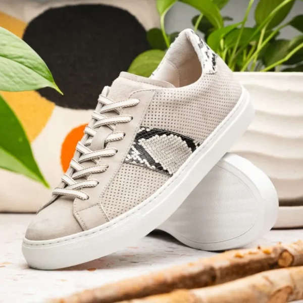 zelli_olympias_python_amp_10.webp Outlet Zelli Olympias Python & Sueded Goatskin Sneakers (66-100-GRY) Grey