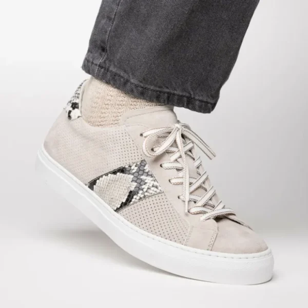 zelli_olympias_python_amp_6.webp Outlet Zelli Olympias Python & Sueded Goatskin Sneakers (66-100-GRY) Grey