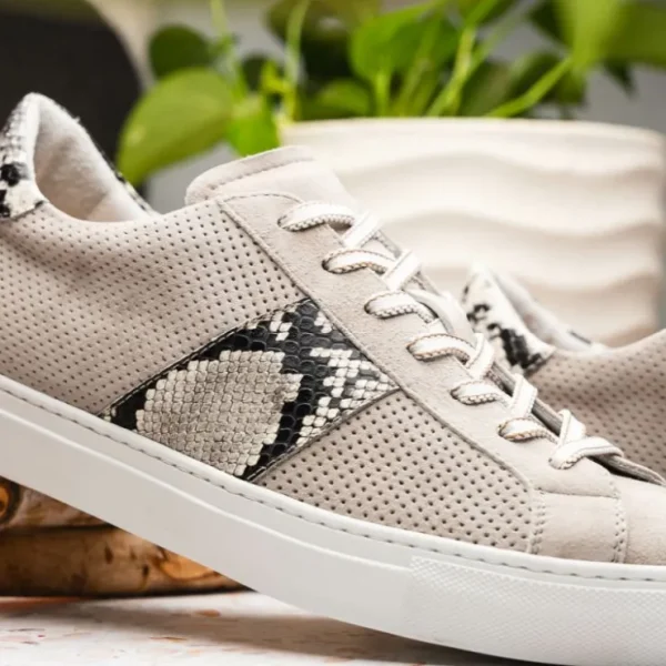 zelli_olympias_python_amp_9.webp Outlet Zelli Olympias Python & Sueded Goatskin Sneakers (66-100-GRY) Grey