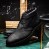 Hot Zelli Rezza Italian Suede Chukka Boot (46-602-BLK) Black