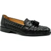 New Zelli Riviera Woven Calfskin Tassel Loafers (15-250-BLK) Black