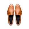 Clearance Zelli Roma Hand Burnished Penny Loafers (15-400-CML) Camel