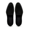 Fashion Zelli Roma Italian Suede Penny Loafers (16-657-BLK) Black