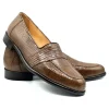 Best Zelli Rossi Genuine Lizard Slip-On (14-202-CGN) Cognac