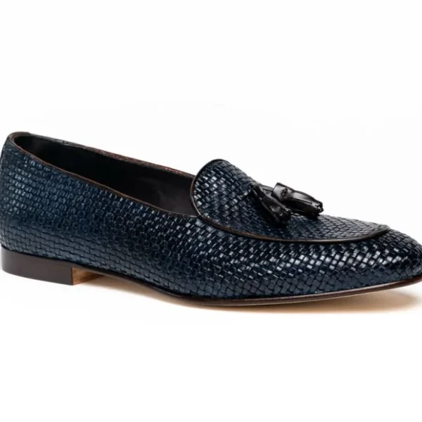 zelli_tino_woven_tassel_l_1.webp Cheap Zelli Tino Woven Tassel Loafers (15-216-NVY) Blue