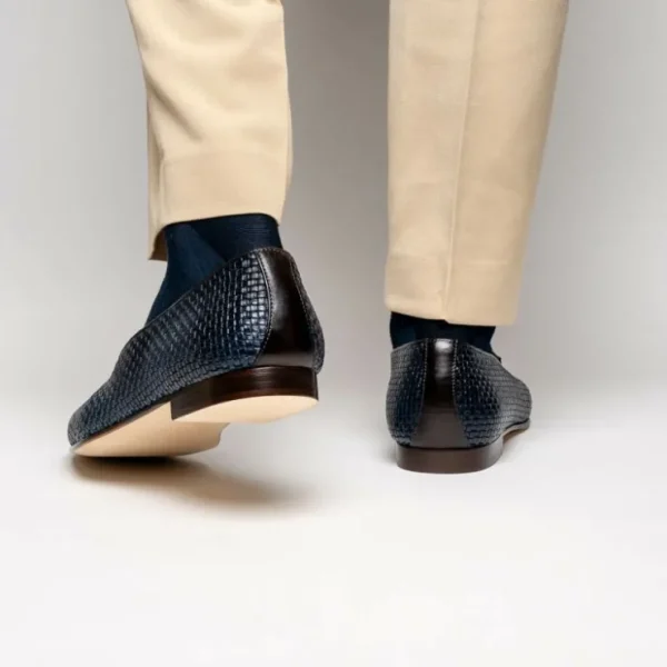 zelli_tino_woven_tassel_l_13.webp Cheap Zelli Tino Woven Tassel Loafers (15-216-NVY) Blue